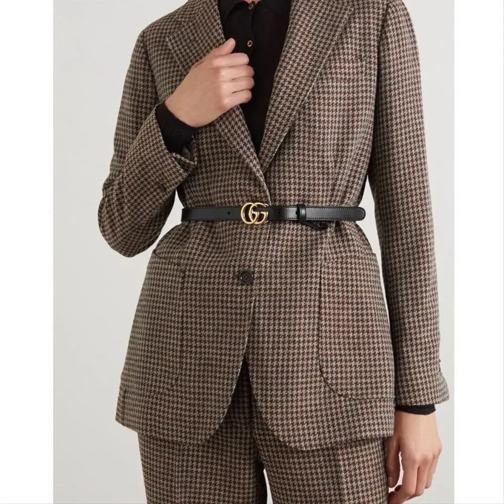 GUCCI GG logo thin belt size 80/ 32 - Picture 2 of 3